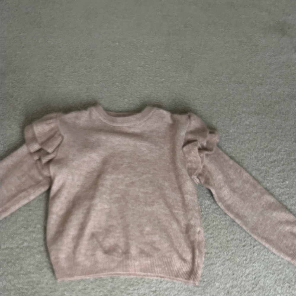 H&M Women's Blush Ruffled Sweater